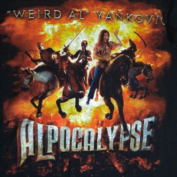 Weird Al Yankovic Alpocalypse Tour 2012 T-Shirt - Picture 3 of 8